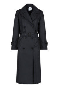 Techno fabric trench coat